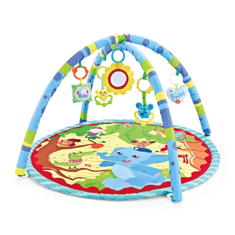 Multifunctional Baby Play Mat with Sound Pendant for 0-12 Months