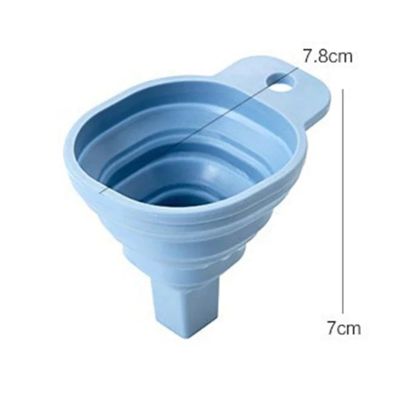 Silicone Folding Telescopic Suspension Funnel – Creative Liquid Dispensing Mini Funnel for Kitchen