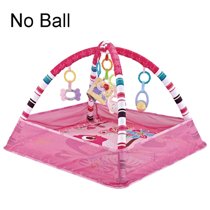 Multifunctional Baby Play Mat with Sound Pendant for 0-12 Months