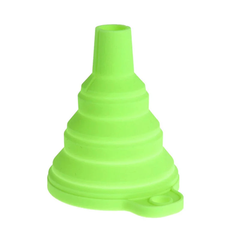 Silicone Folding Telescopic Suspension Funnel – Creative Liquid Dispensing Mini Funnel for Kitchen