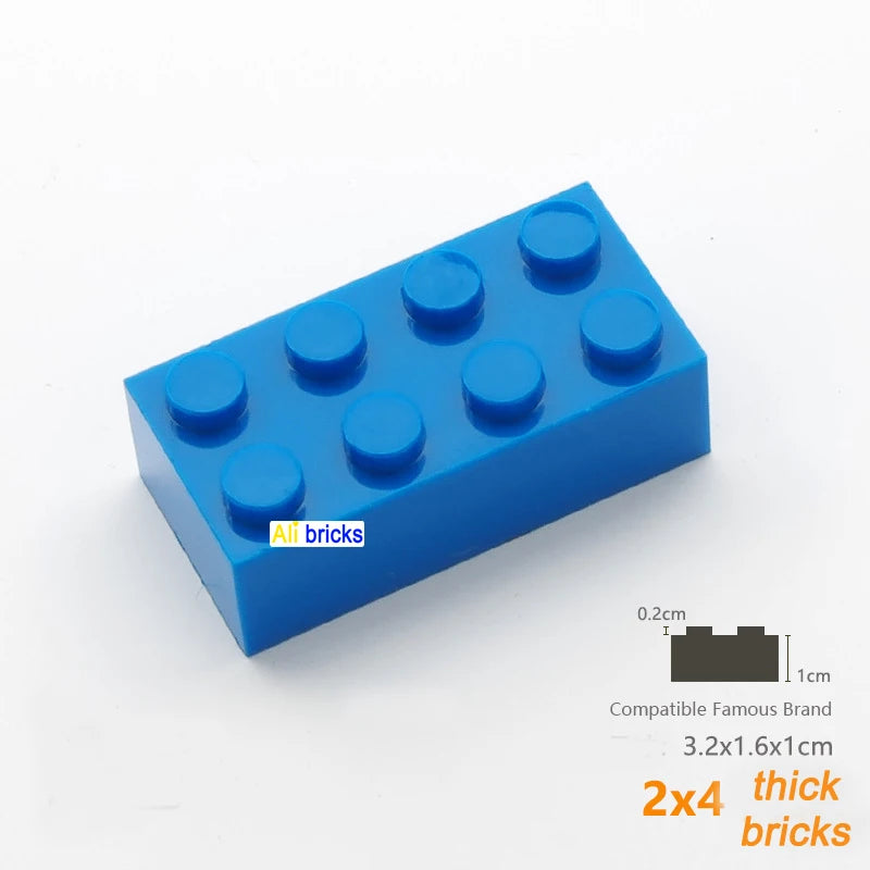 80pcs Building Blocks Bulk Set - Thick Figures Bricks