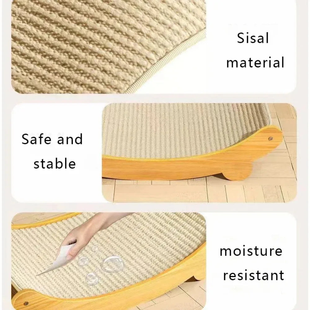 Cat Scratching Pads Cat Scratch Board Detachable Wear-resistant Multifuction Cats Sleeping Bed Kitten Grinding Cat Toys