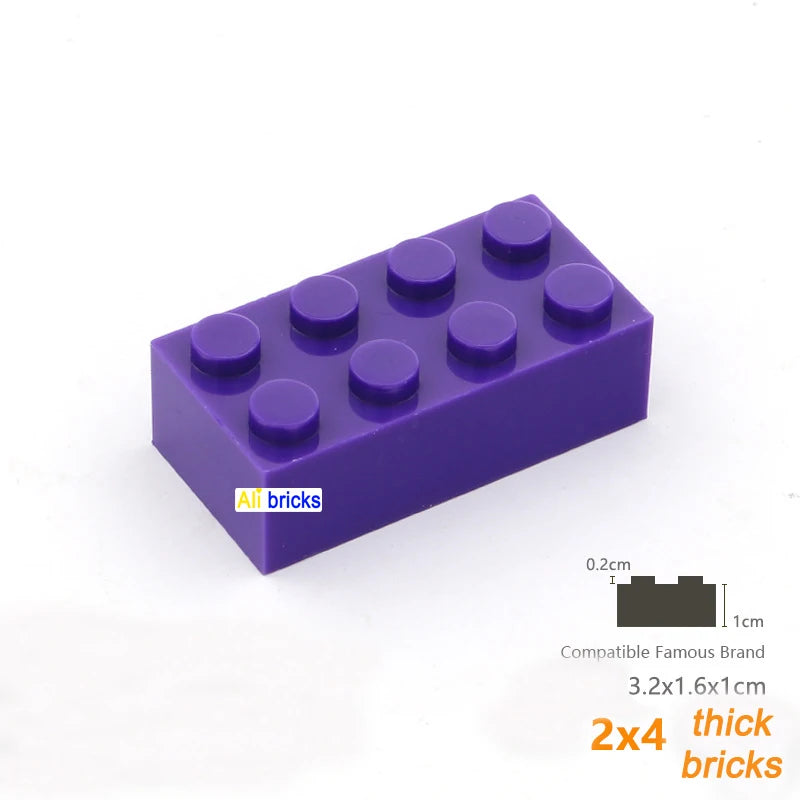 80pcs Building Blocks Bulk Set - Thick Figures Bricks