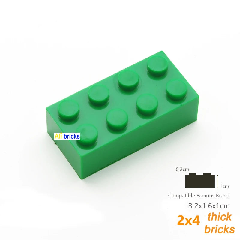 80pcs Building Blocks Bulk Set - Thick Figures Bricks