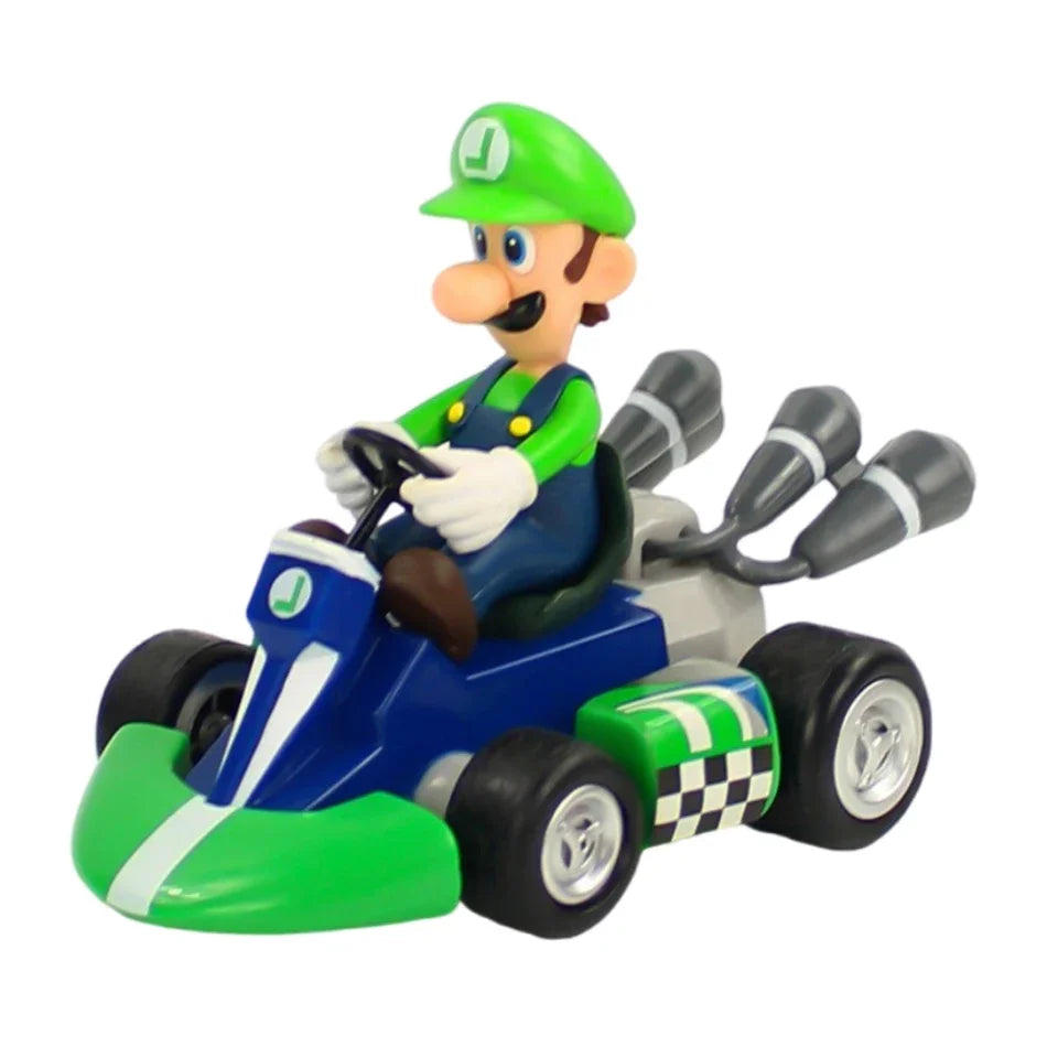 Super Mario Pull Back Cars - Yoshi, Donkey Kong, Bowser, Luigi, Princess Peach & Toad