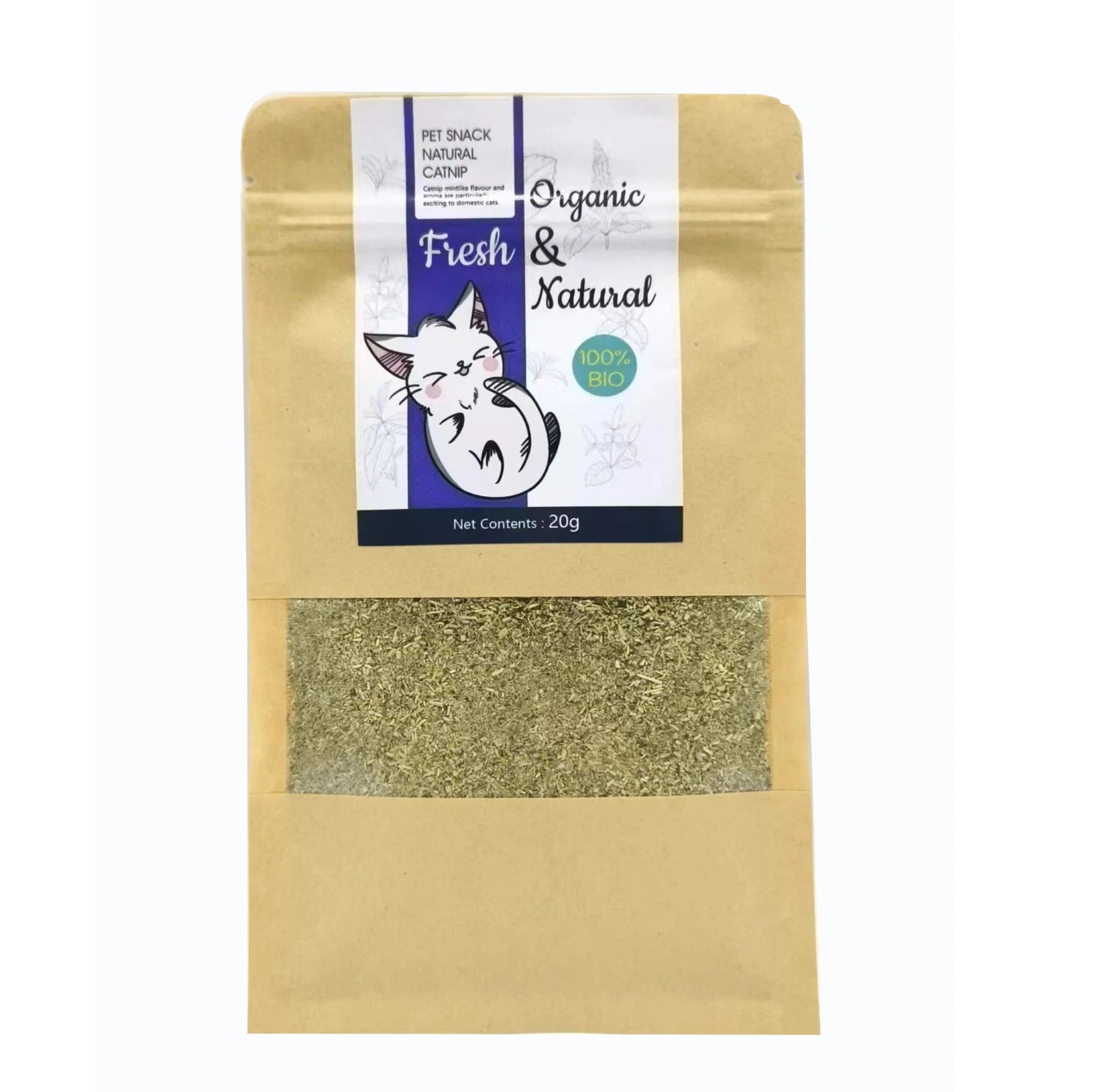 20g Simply Catnip Natural Organic Premium Catnip 20g/bag Catmint  Menthol Flavor Can Be Sprinkled on Toys and Catnip Toys