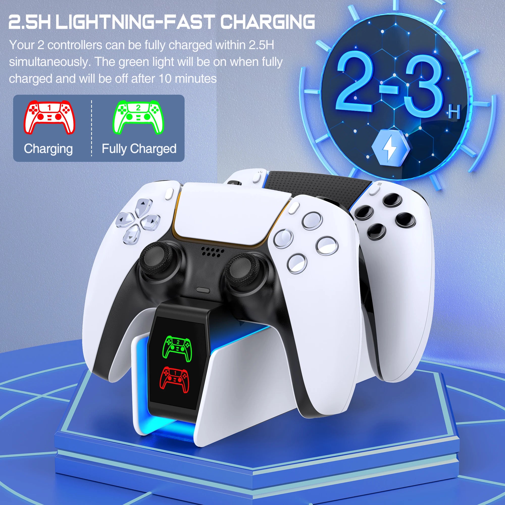 RGB Controller Charging Station for PS5