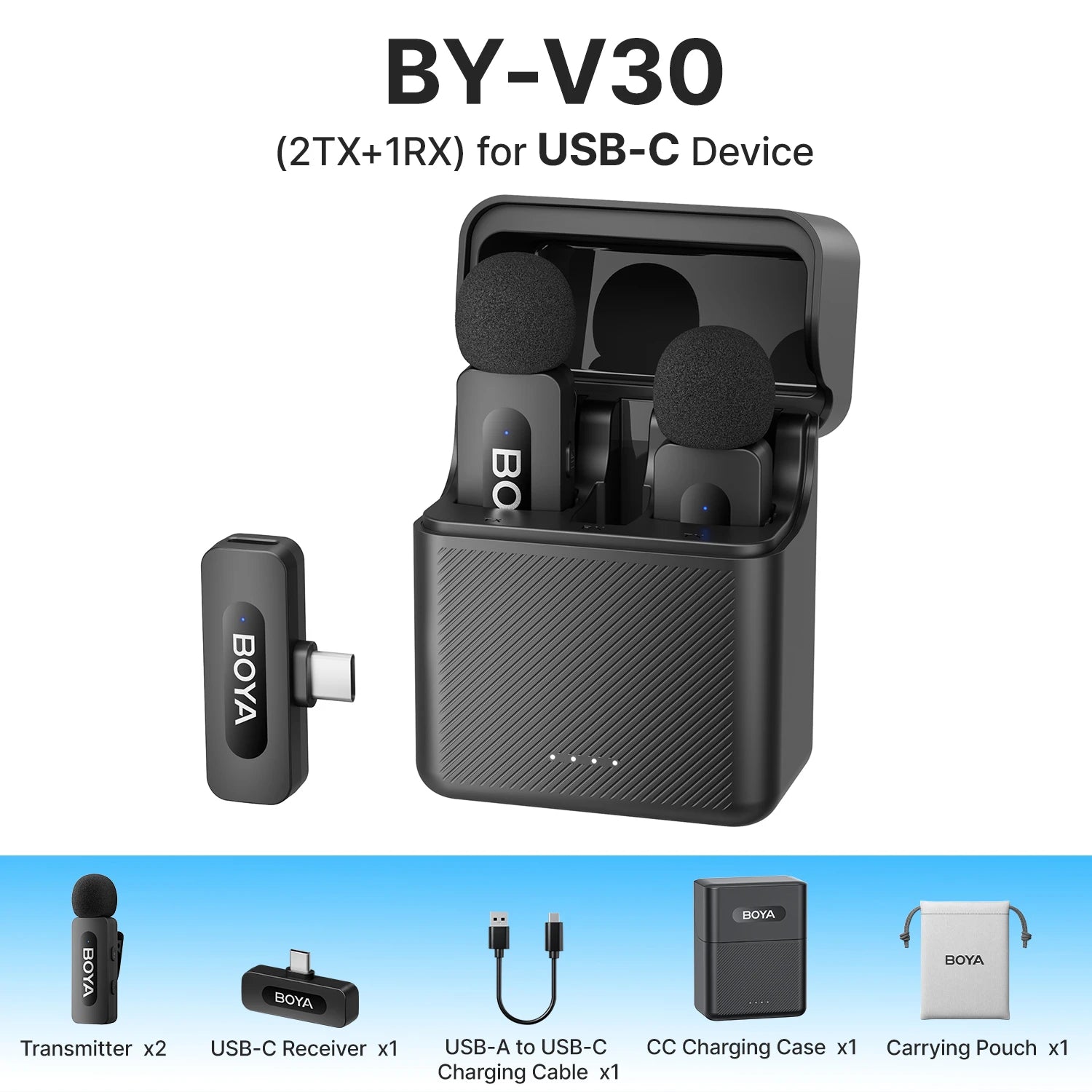 BOYA BY-V3 Wireless Lavalier Microphone