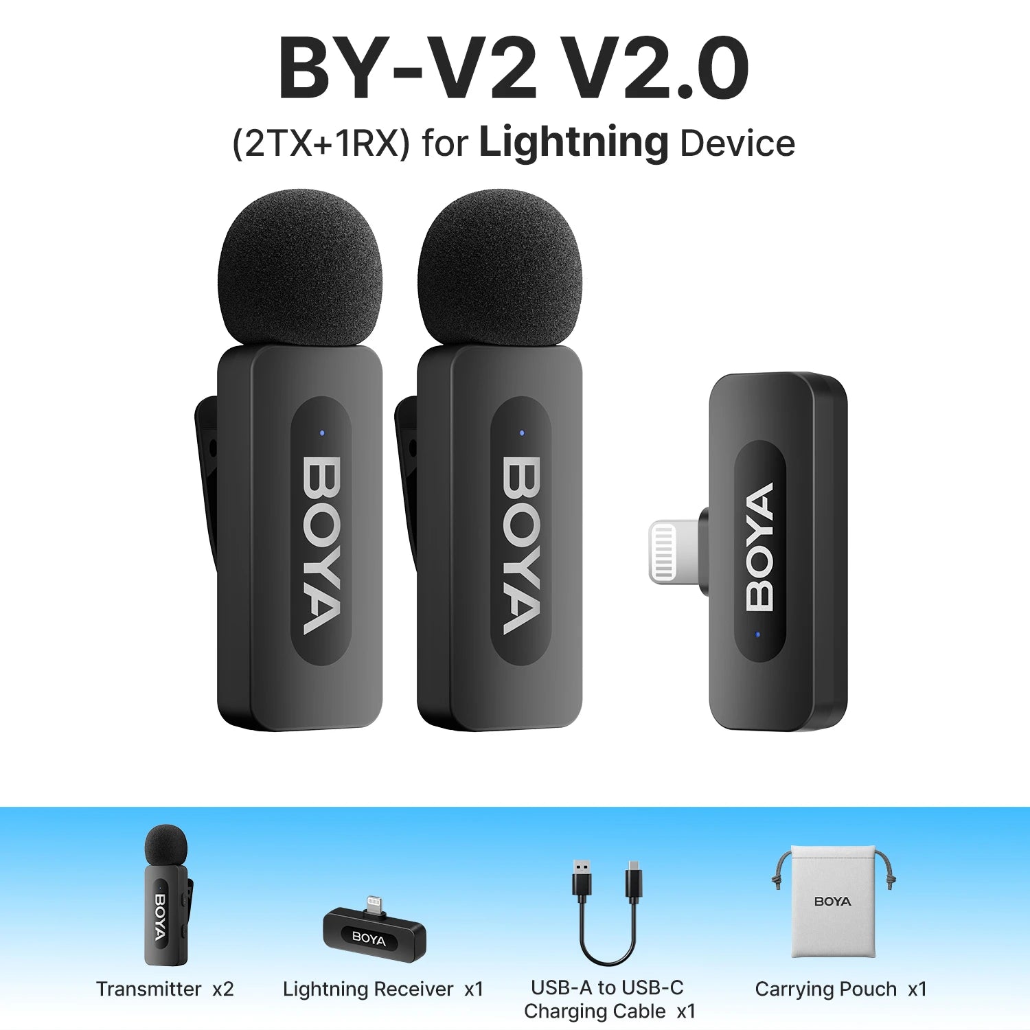 BOYA BY-V3 Wireless Lavalier Microphone