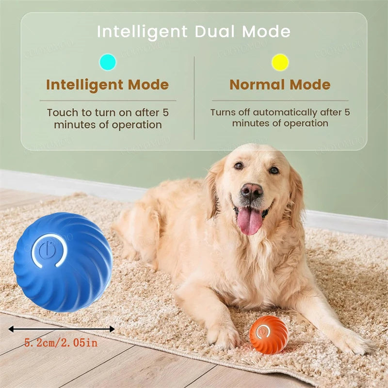 Smart Interactive Dog Toy Ball - USB Automatic Moving & Bouncing Pet Toy