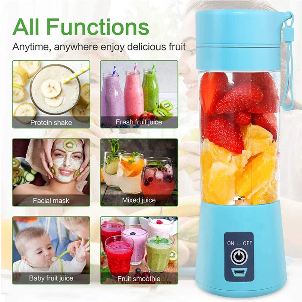 Portable Mini Electric Juicer USB Charging Smoothie Maker