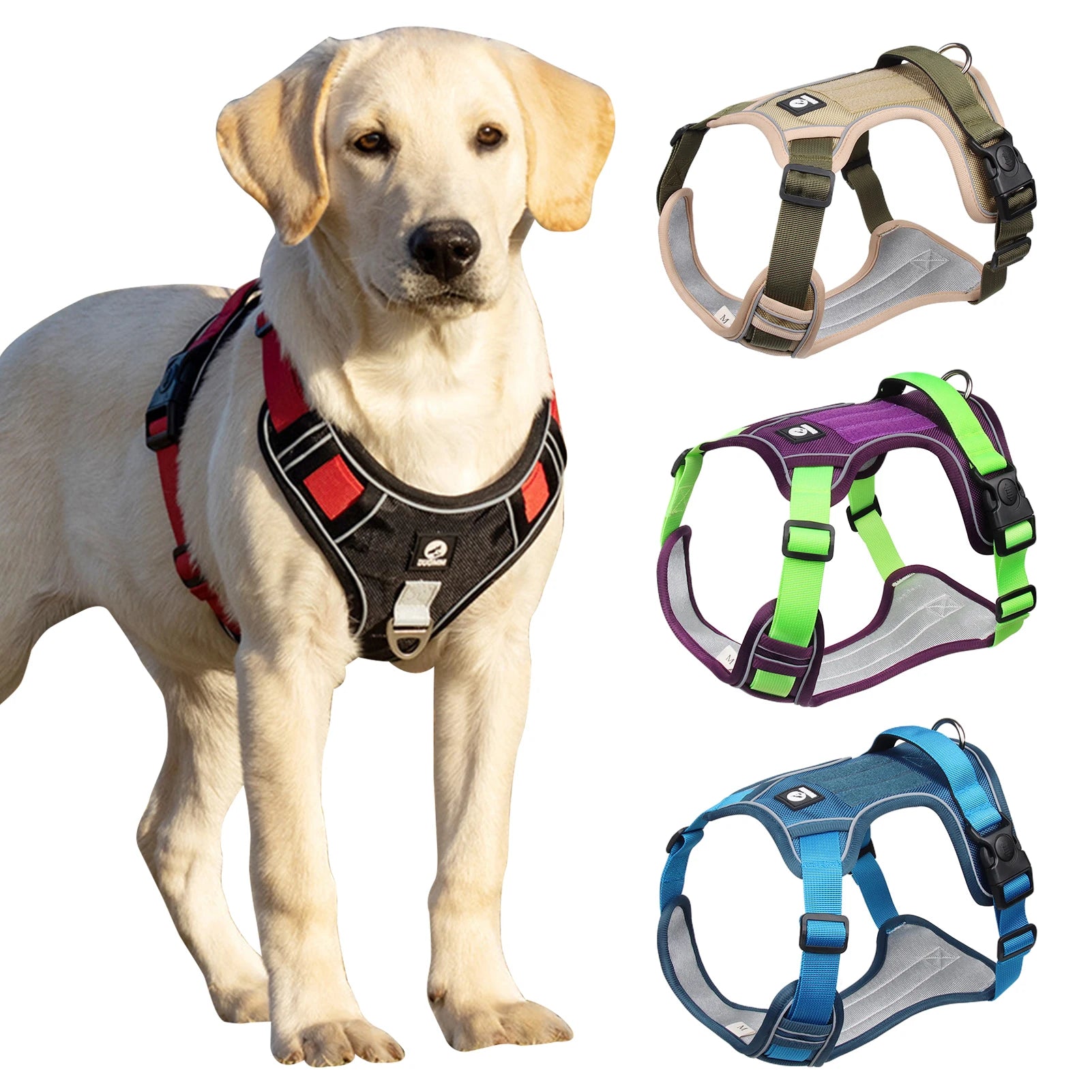 Reflective Tactical Dog Harness - Medium/Large