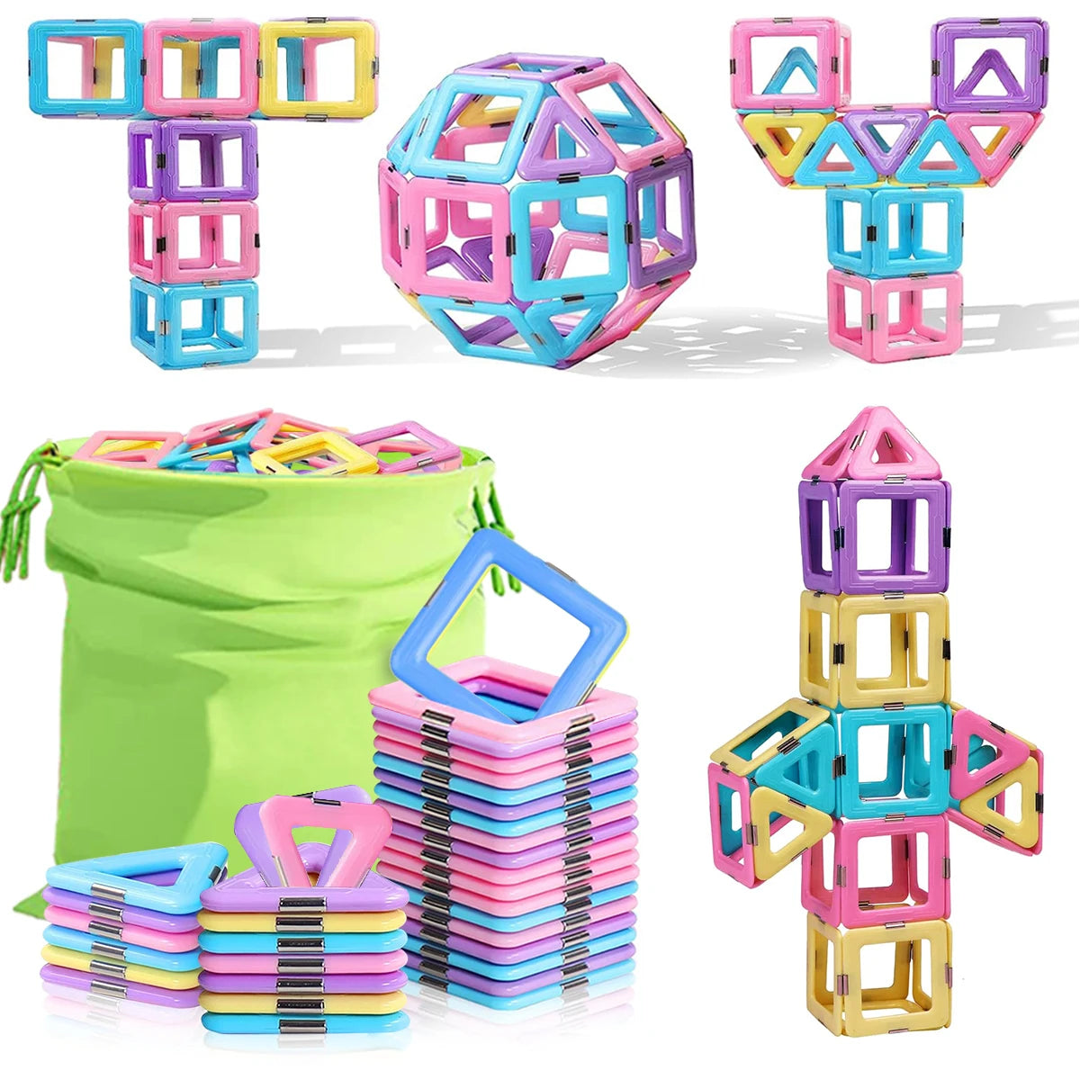 Magnetic Building Blocks STEM Creativity Set for Kids