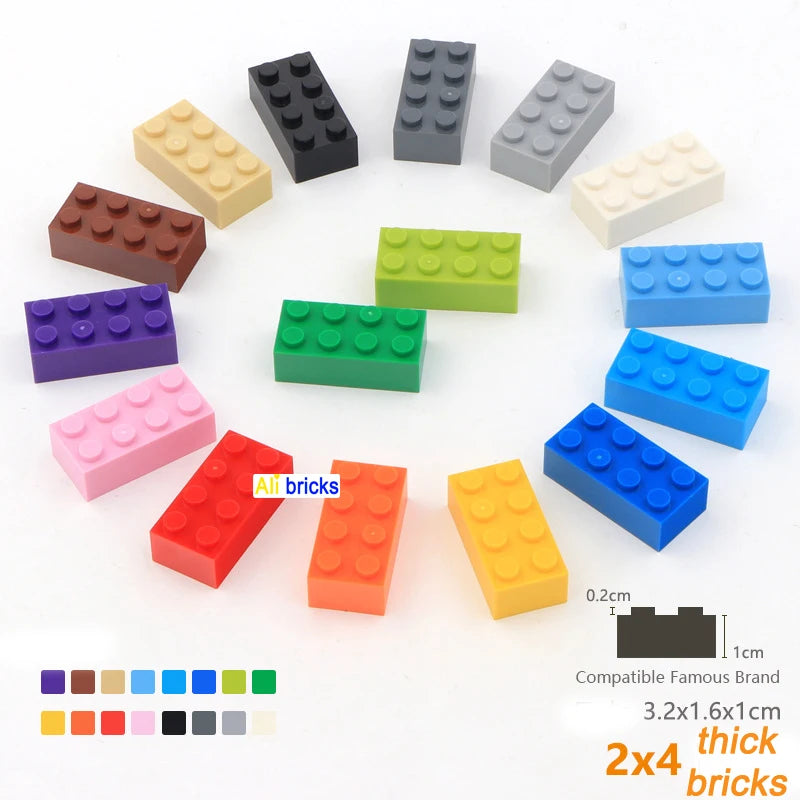 80pcs Building Blocks Bulk Set - Thick Figures Bricks