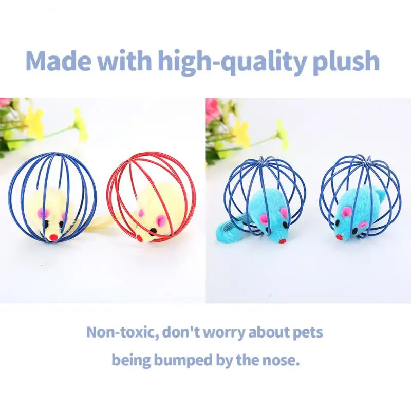 Colorful Cat Toy Ball