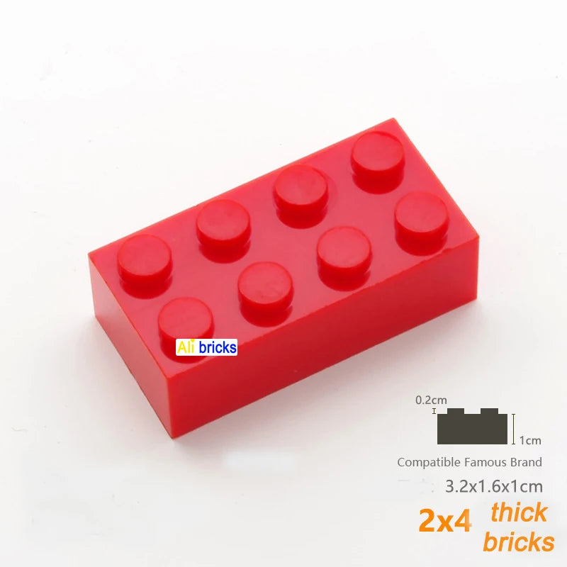 80pcs Building Blocks Bulk Set - Thick Figures Bricks