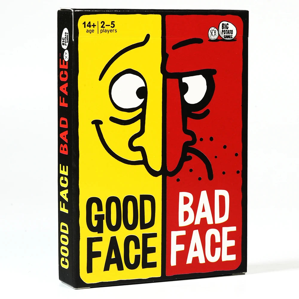 Good Face Bad Face Card Game - Hilarious Party & Travel Game