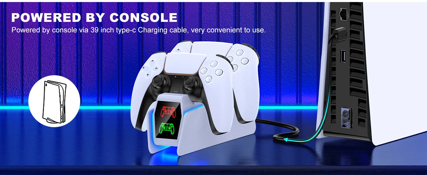 RGB Controller Charging Station for PS5