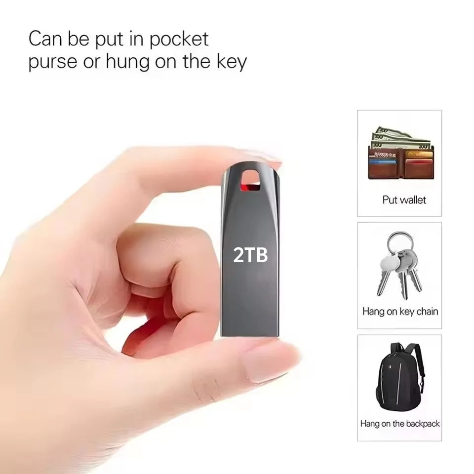 Xiaomi 2TB USB 3.0 Metal Flash Drive - High-Speed, Waterproof