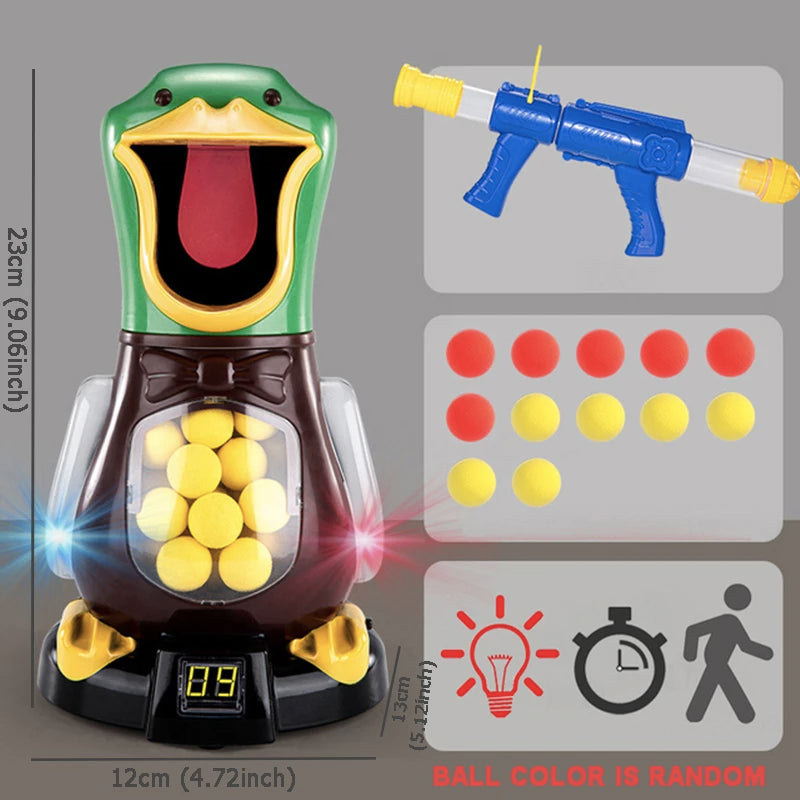 Hungry Shooting Duck Toy 98K Pistol Air Gun with Light