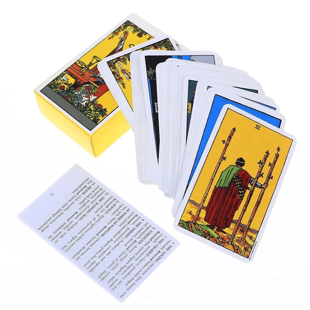 Hot Sell Rider Waite Tarot Card Deck - English & Spanish Version