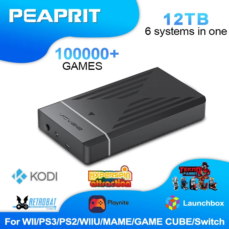 12TB Retro Gaming HDD – 100K+ Games