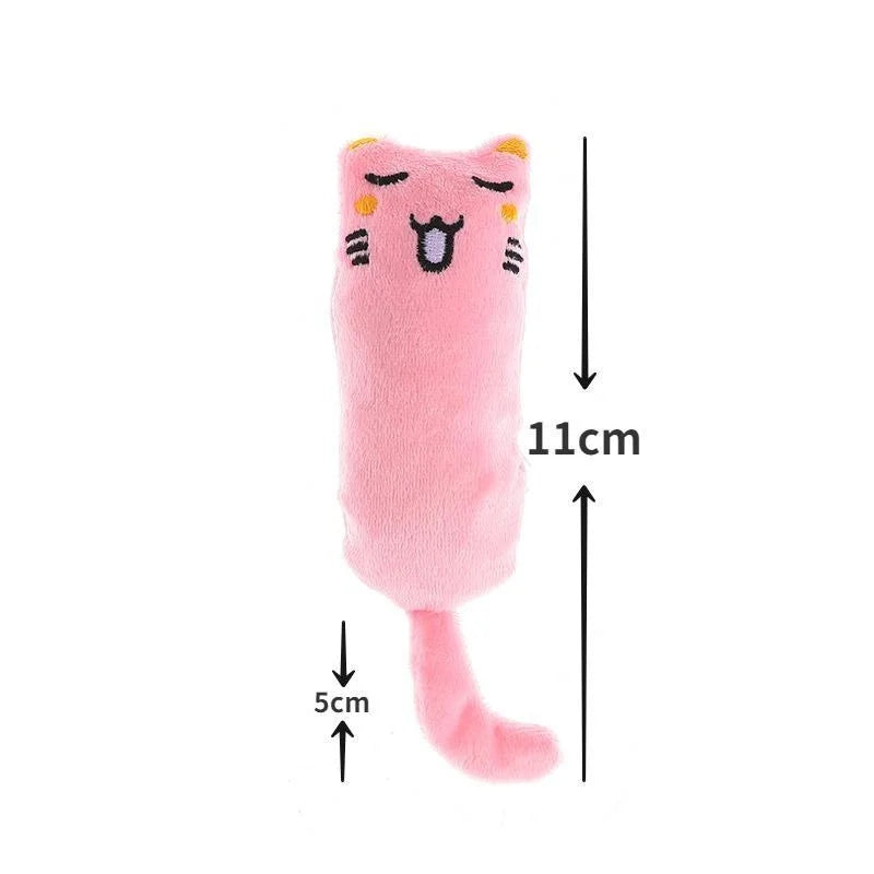 Pet Toy Rustle Sound Catnip Toy Cat Supplies Pet Cute Cat Toys Kitten Teeth Grinding Cat Plush Thumb Pillow Pet Products gatos