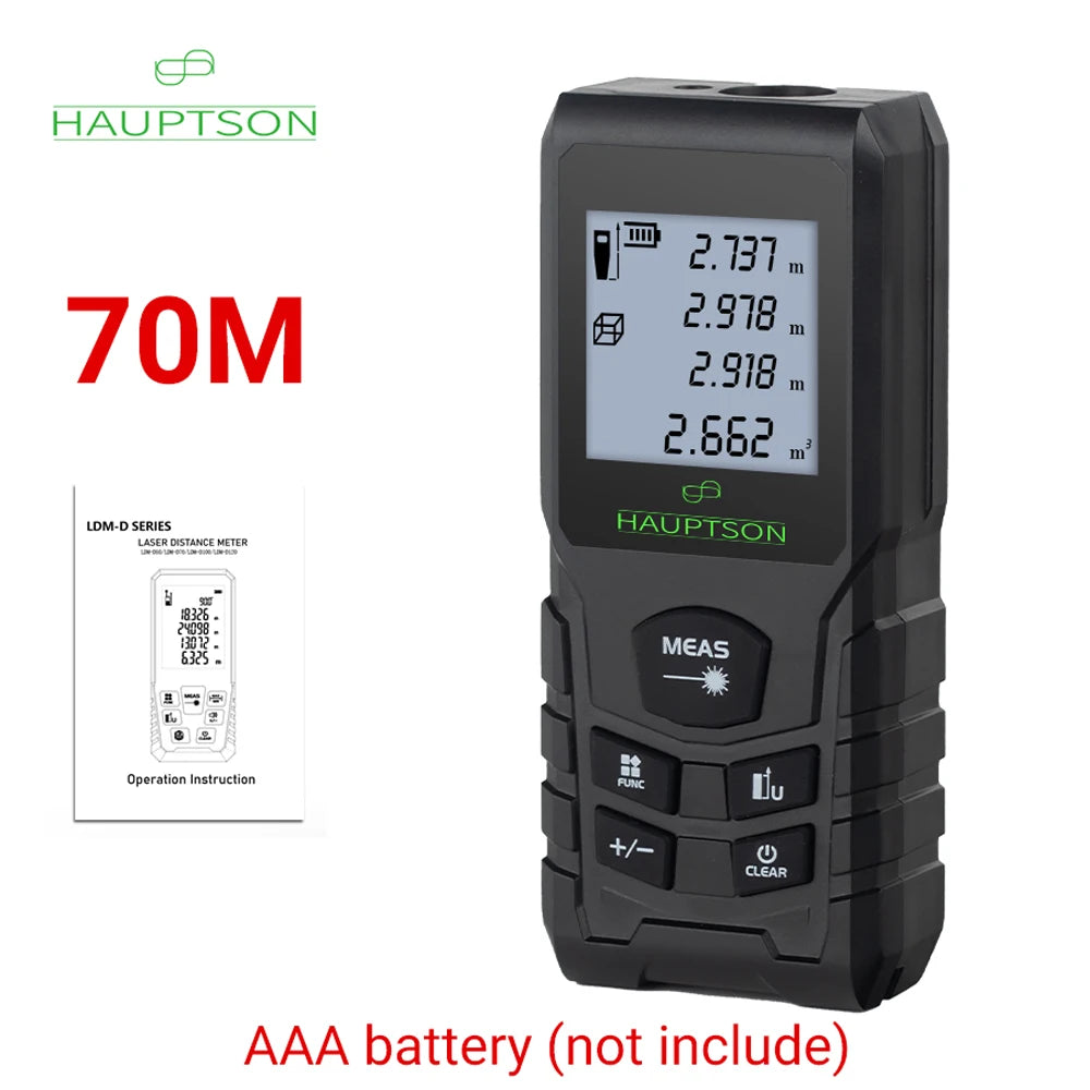 HAUPTSON 70/100M Laser Rangefinder Distance Meter Rangefinder Laser Tape Range Finder Building