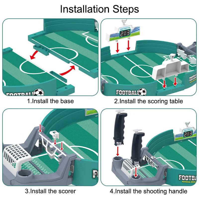 Portable Soccer Table Game for Kids & Family