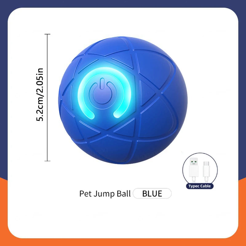 Smart Interactive Dog Toy Ball - USB Automatic Moving & Bouncing Pet Toy