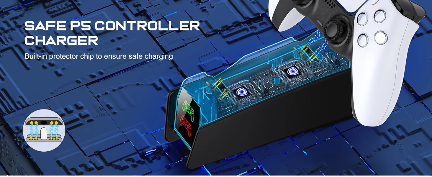 RGB Controller Charging Station for PS5