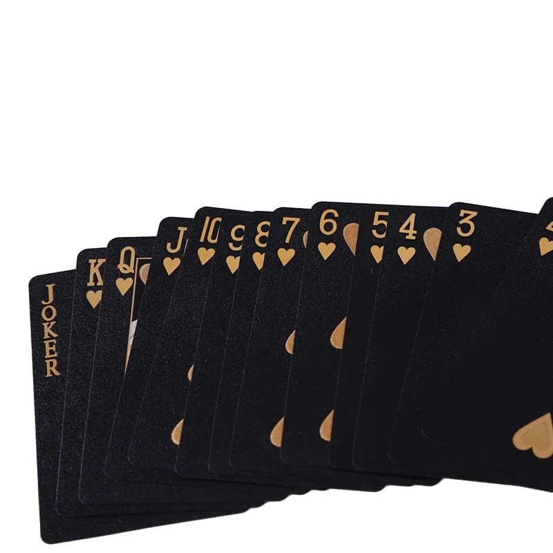 Black Gold Waterproof Playing Cards