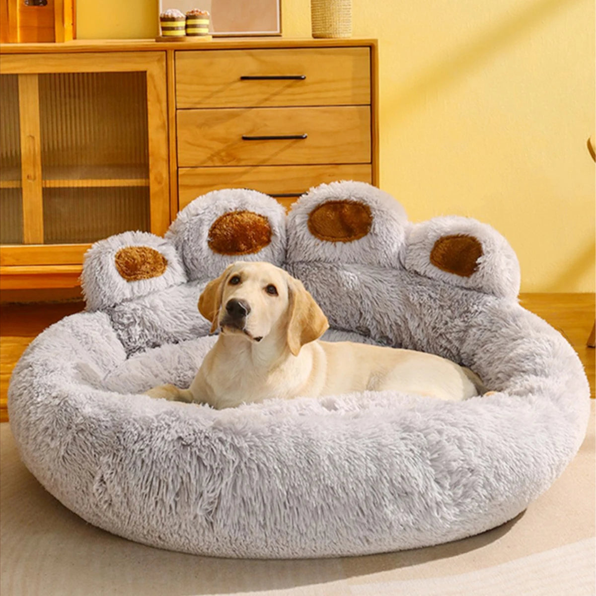 Pet Dog Sofa Bed for Small to Medium Dogs - Washable Plush Mat & Kennel