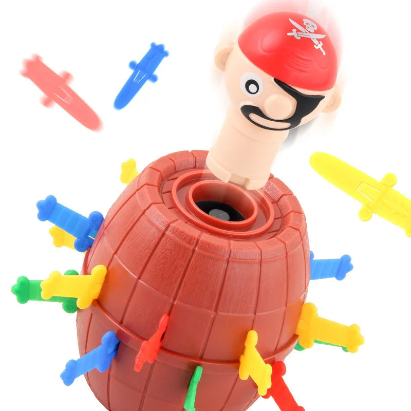 Mini Pirate Barrel Toy - Lucky Game with Jumping Pirates