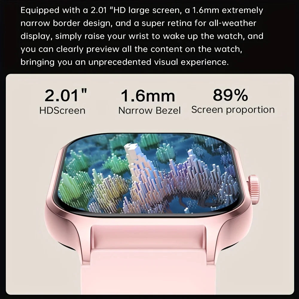 Smart Watch with Wireless Calling, Multi-Sport Mode & APP Reminders for iPhone/Android