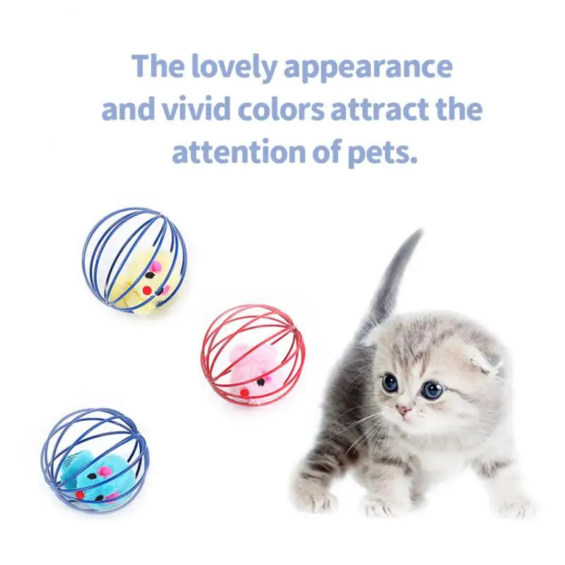 Colorful Cat Toy Ball