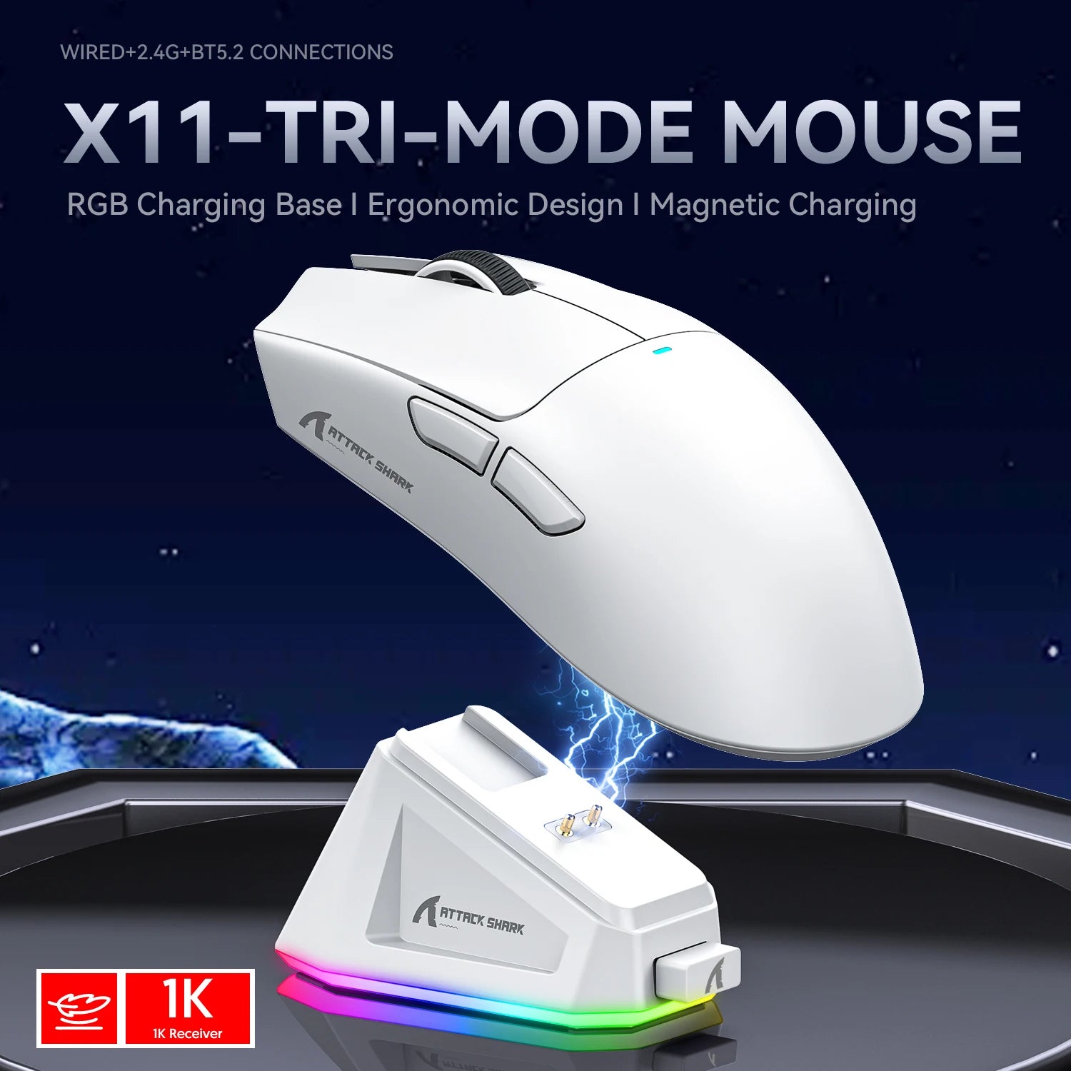 Attack Shark X11 Wireless Gaming Mouse