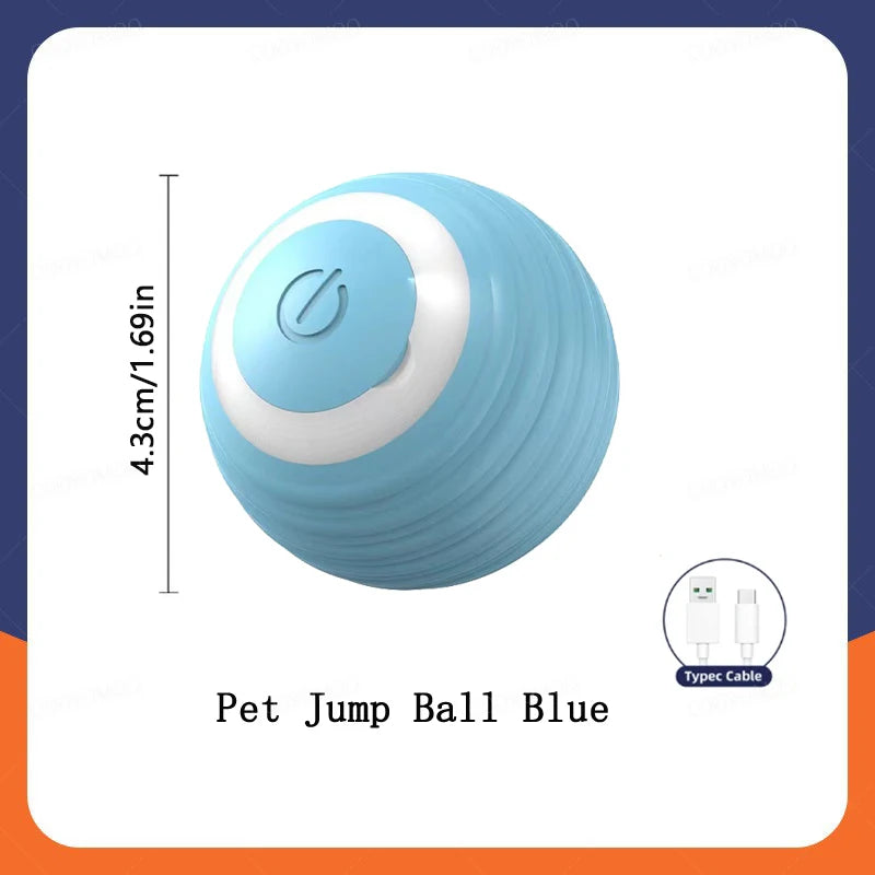 Smart Interactive Dog Toy Ball - USB Automatic Moving & Bouncing Pet Toy