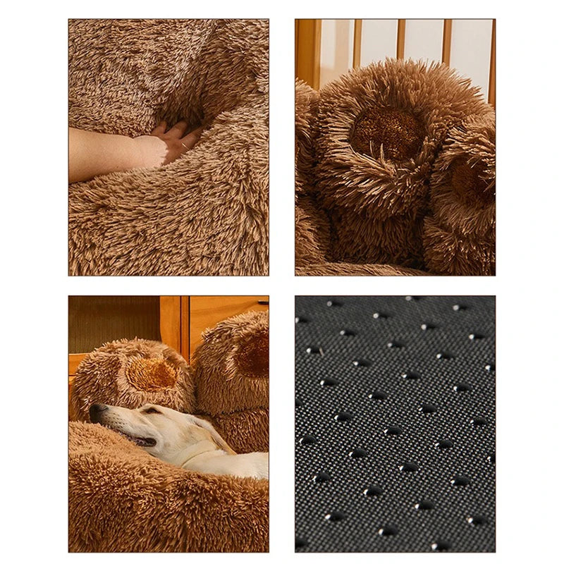 Pet Dog Sofa Bed for Small to Medium Dogs - Washable Plush Mat & Kennel