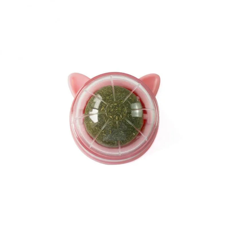 Natural Catnip Cat Wall Stick-on Ball Toy Treats Healthy Natural Removes Hair Balls to Promote Digestion Cat Grass Snack Pet