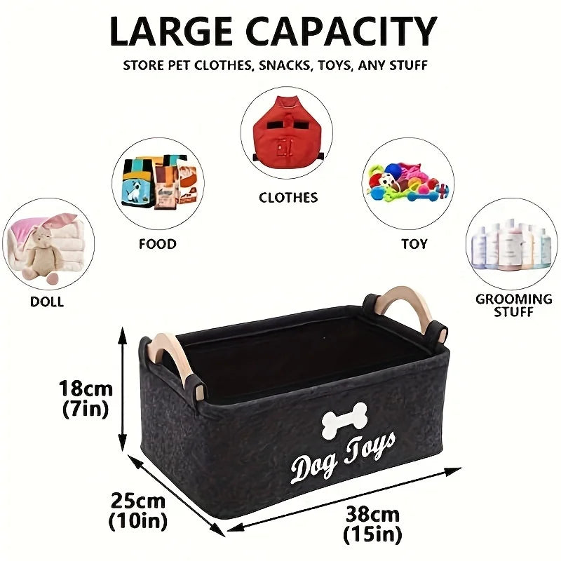 1Pcs Bone Palm Print Pet Storage Box