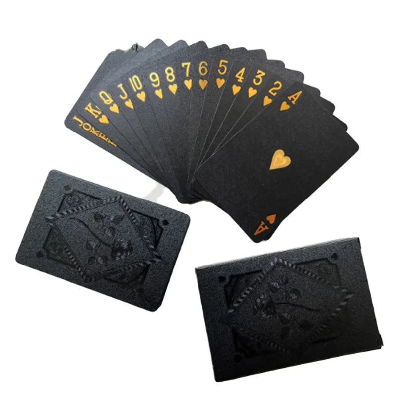 Black Gold Waterproof Playing Cards