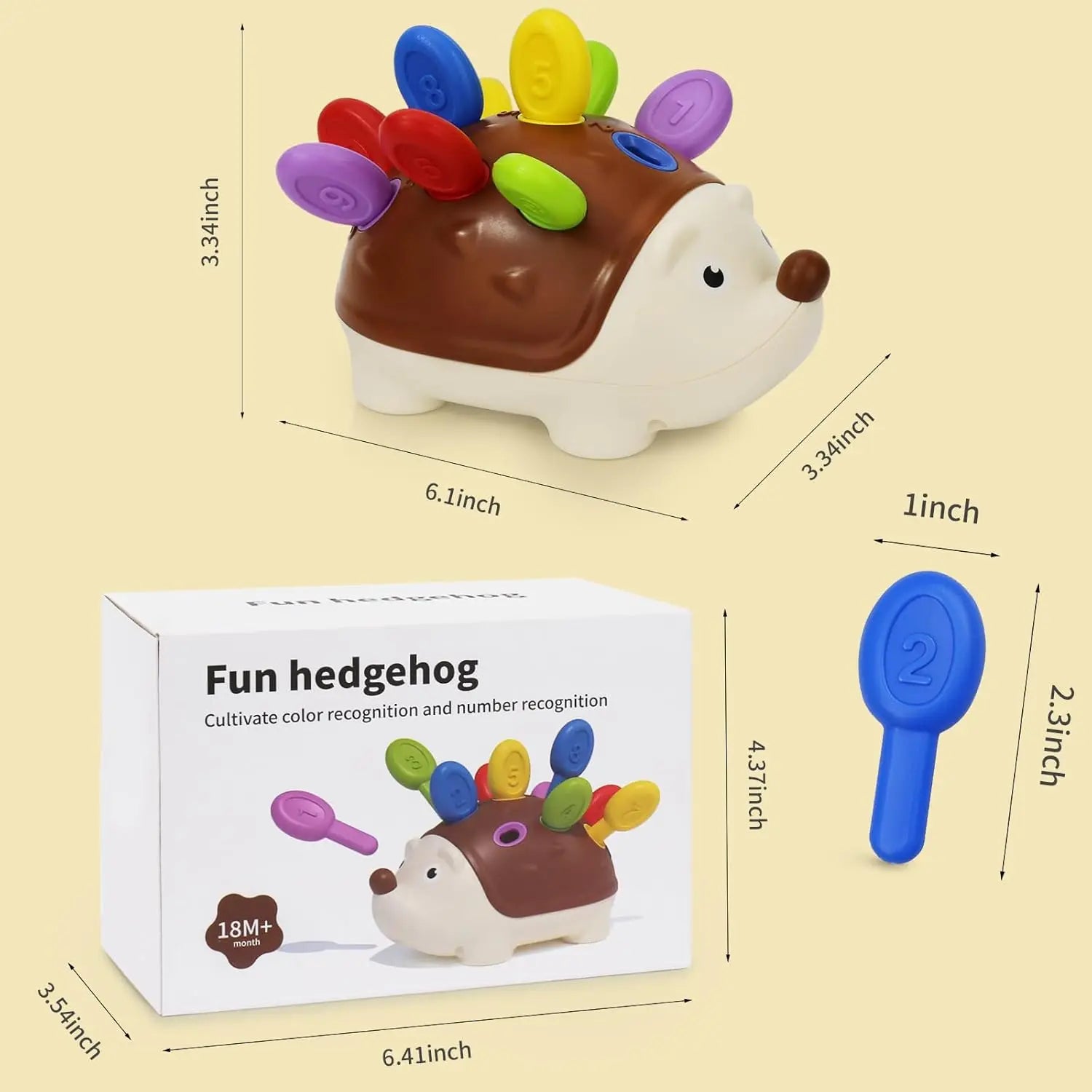 Hedgehog Montessori Toy