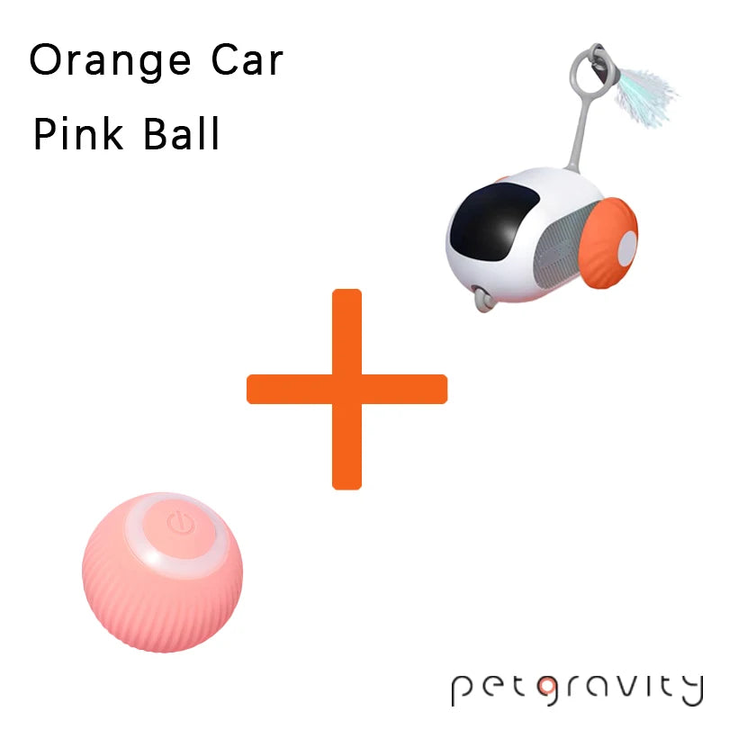 Pet Gravity Cat Smart Interactive Car Toy Automatic Moving Remote Mouse Indoor Kitty Ball Toys Controlled Car for Dogs Playing