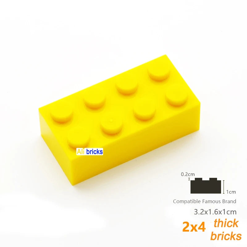 80pcs Building Blocks Bulk Set - Thick Figures Bricks