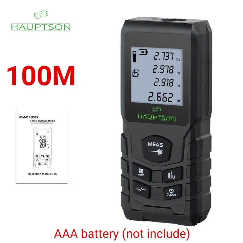 HAUPTSON 70/100M Laser Rangefinder Distance Meter Rangefinder Laser Tape Range Finder Building