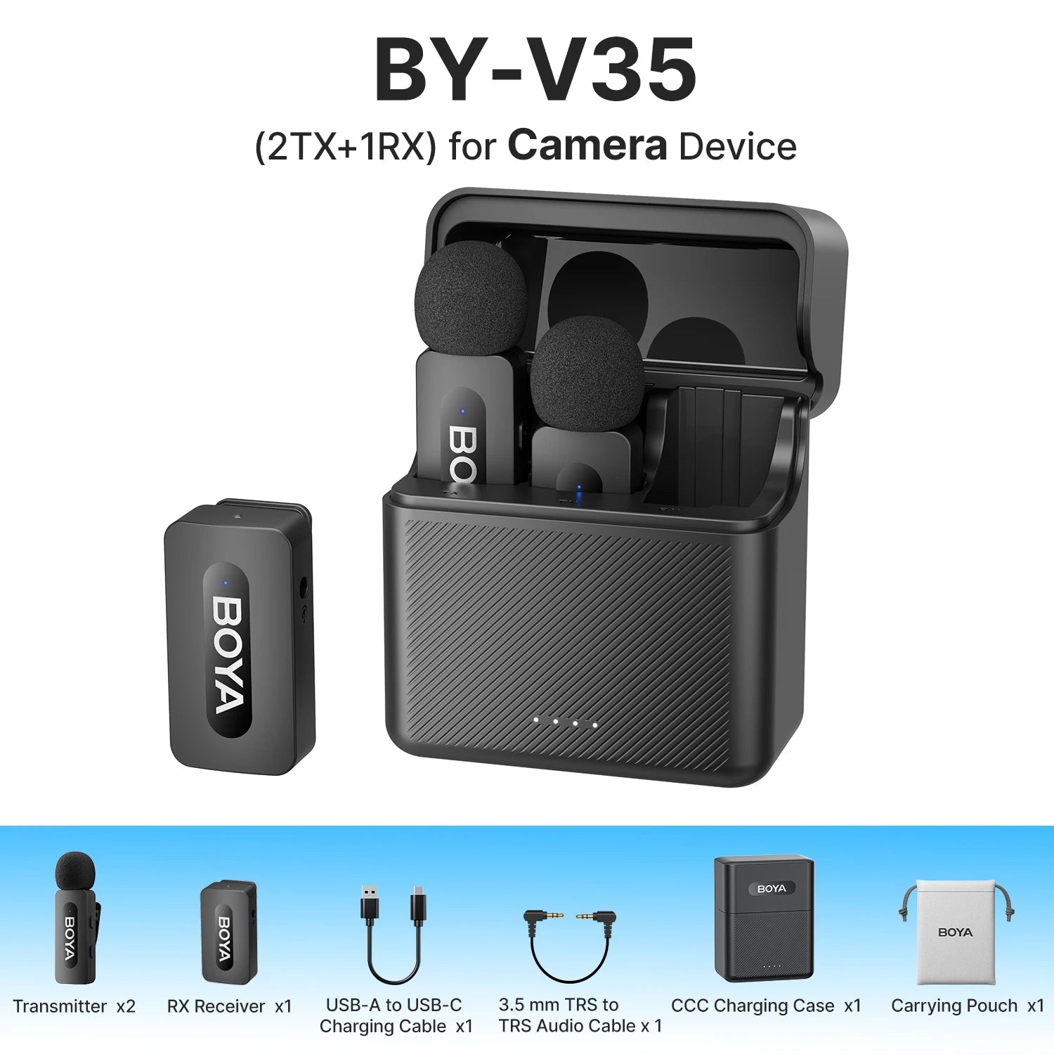 BOYA BY-V3 Wireless Lavalier Microphone