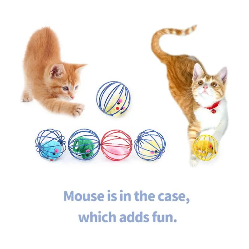 Colorful Cat Toy Ball