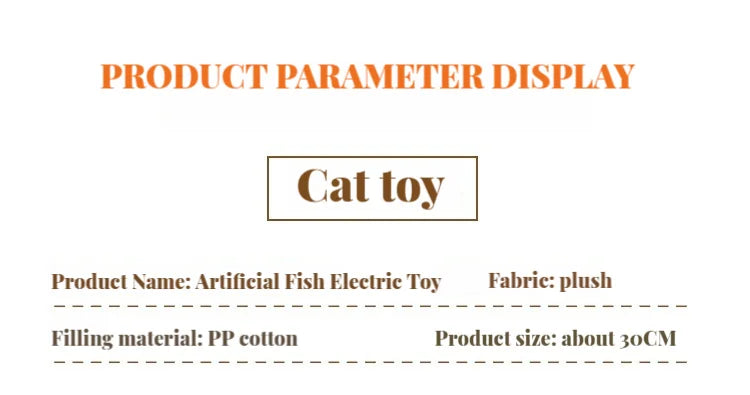 Electric Cat Toy Fish Pet Cat Toys Simulation Fish Swing Kitten Dance Fish Toy Funny Cats Chewing Playing Supplies USB Charging