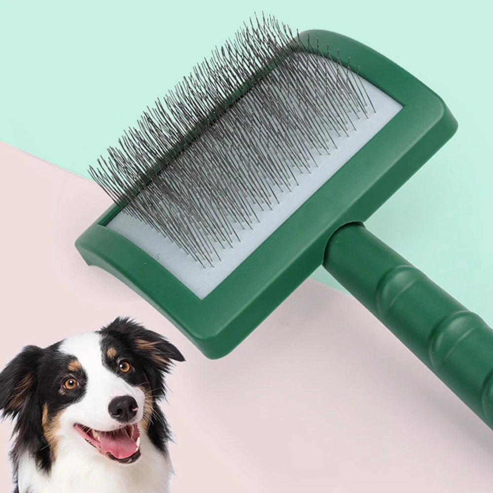 Extra Long Pin Slicker Brush for Large Dogs - Grooming & Shedding Tool